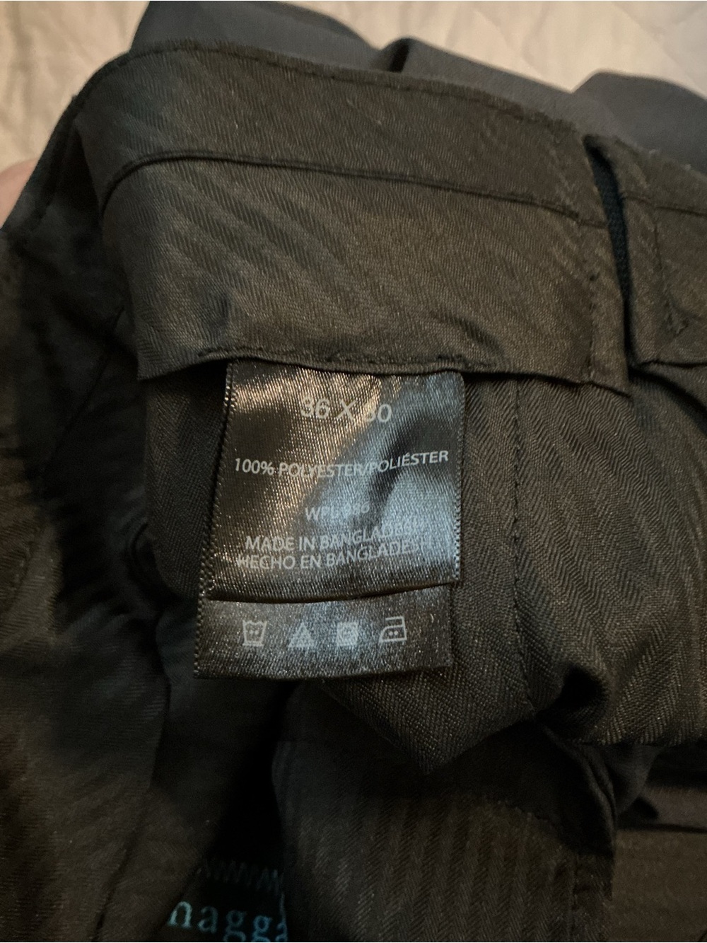 ๐ผHaggar Men's Dark Gray Dress Pants - Picture 4 of 5